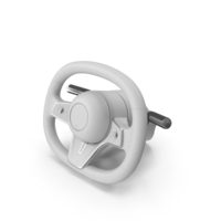White Steering Wheel For Modern Sedan PNG & PSD Images