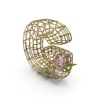 Flowers In Cage Letter G PNG & PSD Images