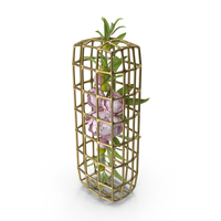 Flowers in Cage Letter I PNG & PSD Images