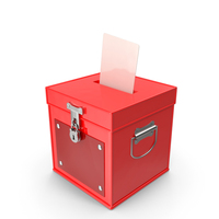 Vote Box Red PNG & PSD Images