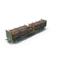 Railroad Car & Wood PNG & PSD Images