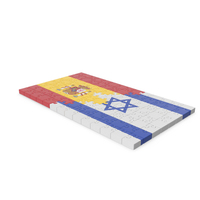 Spain Flag and Israel Flag Puzzle PNG & PSD Images