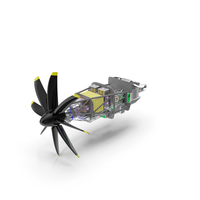 Advanced Hydrogen Fuel Cell Engine PNG & PSD Images