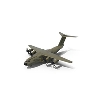 Airbus A400M Military Transport With Oshkosh M ATV Loaded PNG & PSD Images