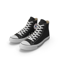 Converse All Star Black Sneakers PNG & PSD Images