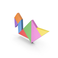 Tangram Swan PNG & PSD Images