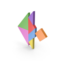 Tangram Fish PNG & PSD Images