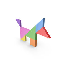 Tangram Dog PNG & PSD Images
