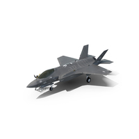 Fighter Jet F-35 With Pilot And Ladder PNG & PSD Images