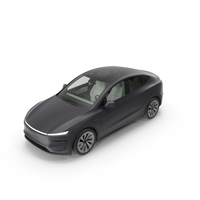 Gray Electric Vehicle Hatchback Simplified PNG & PSD Images