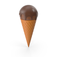 Chocolate Ice Cream Cone Icon PNG & PSD Images