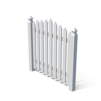 White Fence PNG & PSD Images