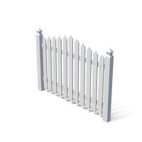 White Picket Fence PNG & PSD Images