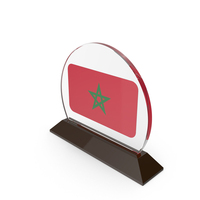 Morocco Flag Trophy PNG & PSD Images