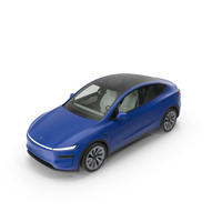 Blue Tesla Model Y Juniper 2025 PNG & PSD Images