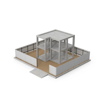 Construction Site With Building PNG & PSD Images