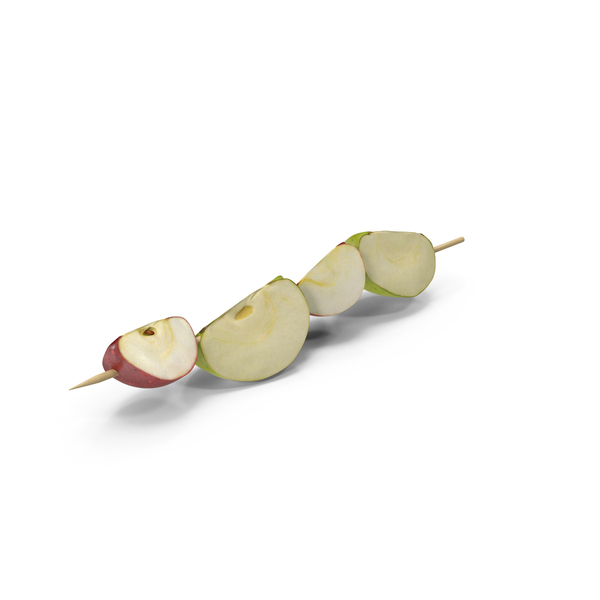 Apples On Wooden Skewer PNG & PSD Images
