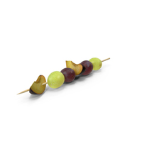 Grapes and Plump on Bamboo Skewer PNG & PSD Images