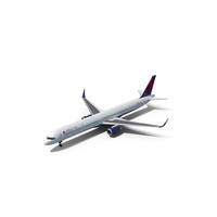 Delta Airlines Boeing 757-300 With Cabin And Doors PNG & PSD Images