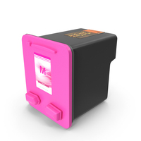 Magenta Inkjet Printer Cartridge PNG & PSD Images