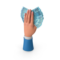 Bill Brazil 100 Reais Money Notes Cash Hand Hold PNG & PSD Images