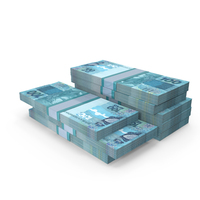 Currency Brazil 100 Reais Lots Six Bill Money PNG & PSD Images