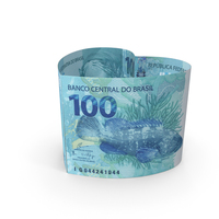 Heart Shap Brazil 100 Reais Note PNG & PSD Images