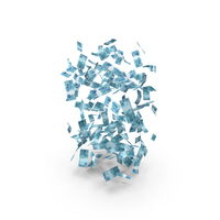 Money Falling Brazil 100 Reais Notes PNG & PSD Images