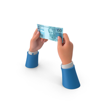 Single Brazil 100 Reais Money Note Hand Hold PNG & PSD Images