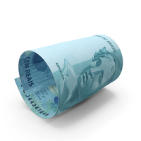 Single Note Brazil 100 Reais Money Fly PNG & PSD Images