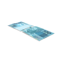 Split Two Pieces Brazil 100 Reais Money Note PNG & PSD Images