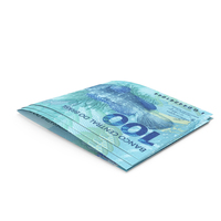 Two Brazil 100 Reais Note Fold Money PNG & PSD Images