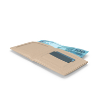 Wallet Cream Open Bill Brazil 100 Reais Money PNG & PSD Images