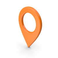 Map Pin Orange PNG & PSD Images