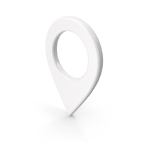 Map Pin White PNG & PSD Images