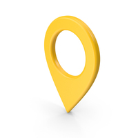 Map Pin Yellow PNG & PSD Images