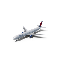 Delta Air Lines Boeing 767-400 With Cabin And Doors PNG & PSD Images