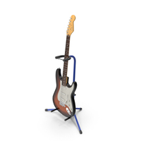 Electric Guitar On Tripod Stand PNG & PSD Images