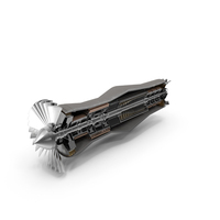 Rotor and Shaft Jet Engine Turbine In Cutaway PNG & PSD Images