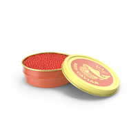Red Caviar Open Tin PNG & PSD Images