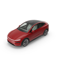 Red 2025 Tesla Model Y Juniper PNG & PSD Images