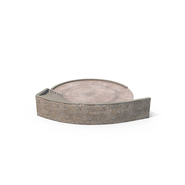 Semi-circular Ancient Amphitheater PNG & PSD Images