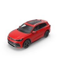 Volkswagen Tiguan 2024 Red PNG & PSD Images