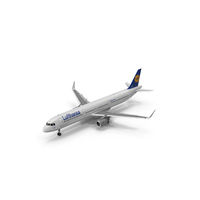 Lufthansa Airbus A321 With Cabin And Cockpit PNG & PSD Images