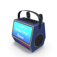 Portable Karaoke Speaker System Mockup PNG & PSD Images
