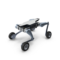 Lynx Multi Terrain Robot Dynamic Descent Pose PNG & PSD Images