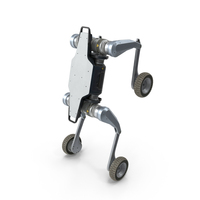 Lynx Traversal Robot Used Front Wheel Balance Pose PNG & PSD Images