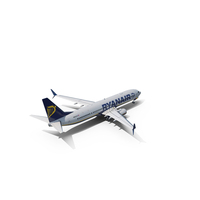 Ryanair Boeing 737-900 with Interior and Doors PNG & PSD Images