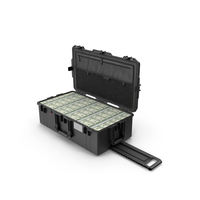 Travel Case Full Of Money PNG & PSD Images