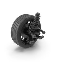 Volkswagen Car Wheel With Suspension PNG & PSD Images